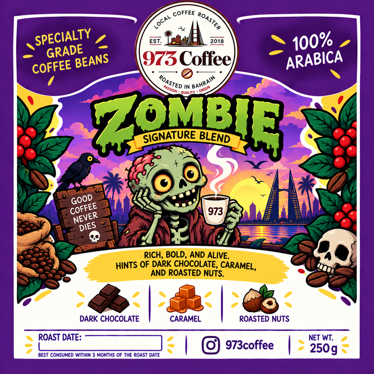 ☕💀 ZOMBIE — 973 Signature Blend